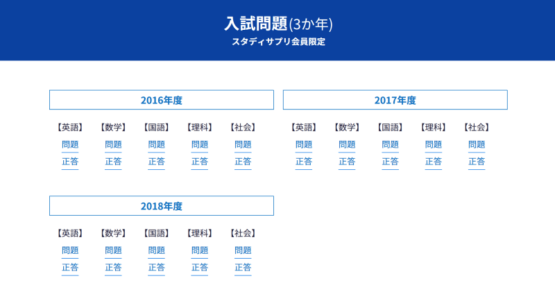 スタディサプリで評判の公立高校入試過去問ダウンロード機能 無料で使える Enjoy Study エンスタ