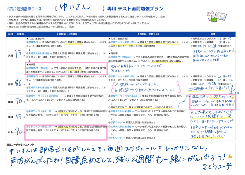 スタディサプリ中学講座個別指導コースの口コミなどを徹底解説 こんな人におすすめ Enjoy Study エンスタ